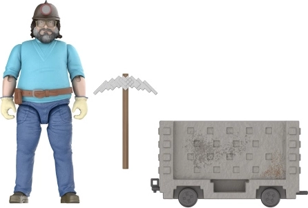 Minecraft filmische Steve met mijnkar – actiefiguur met mijnkar