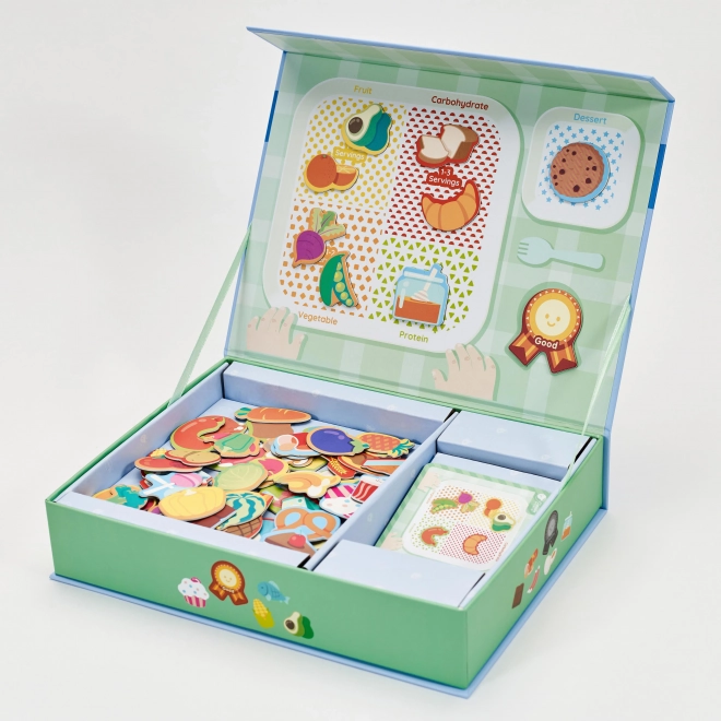 Voedingsleer voor kinderen met magnetisch bord