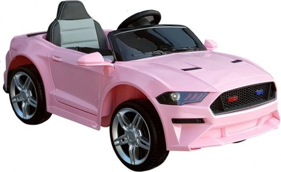 Roze elektrische kinderauto met afstandsbediening