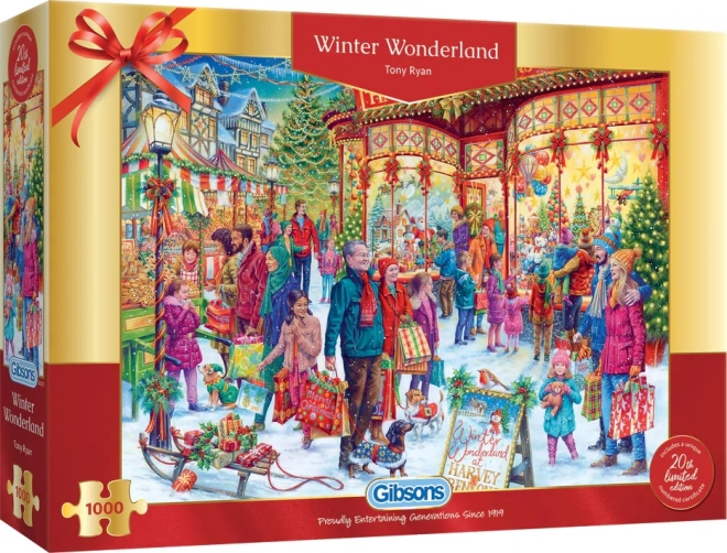 Gibsons Puzzle Gelimiteerde Kersteditie Winterse Wonderwereld 1000 Stukken