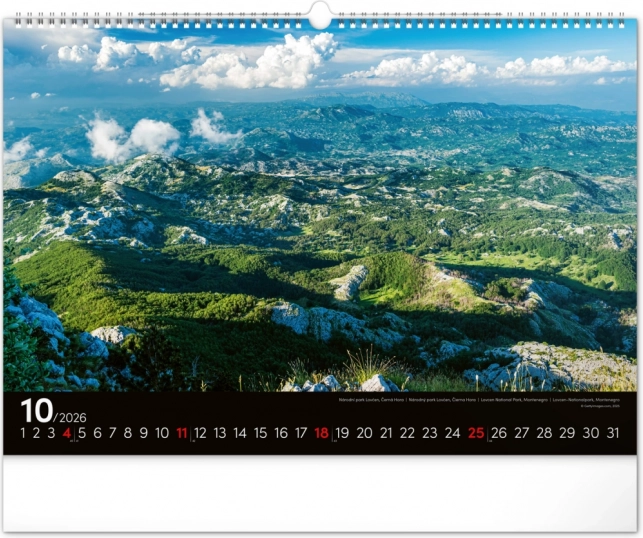 Wandkalender Landschappen 2026