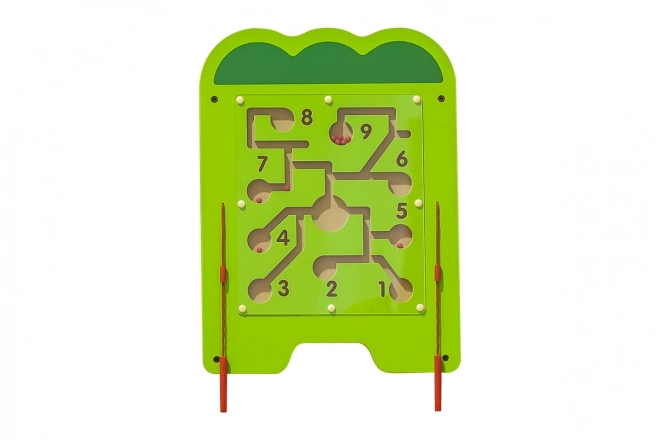 Houten montessori wandpaneel - krokodil