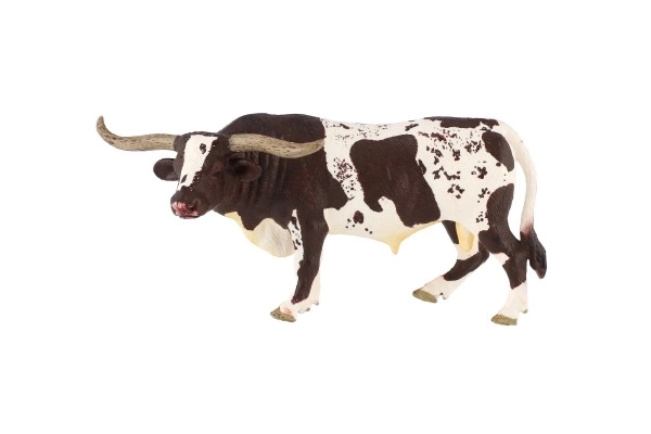 Model van een Texaanse langhoornstier 15 cm