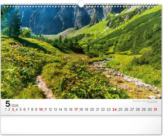 Muurkalender Magische Tatra 2026