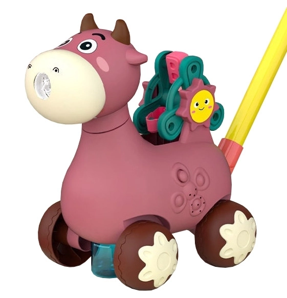 Woopie Koetje met bellen en geluid roze