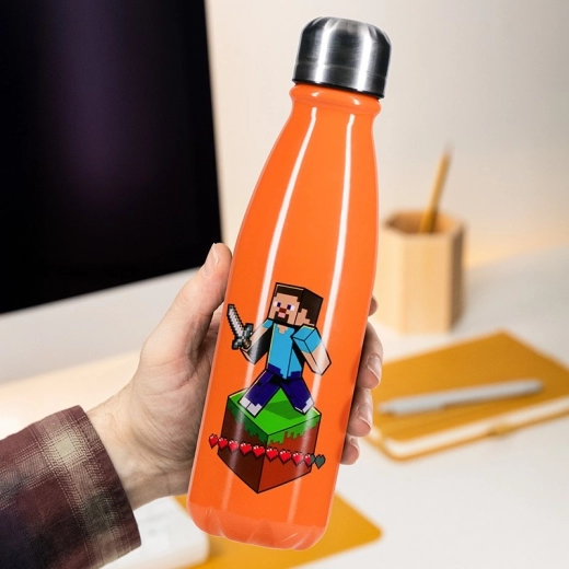 Roestvrijstalen fles Minecraft 600 ml