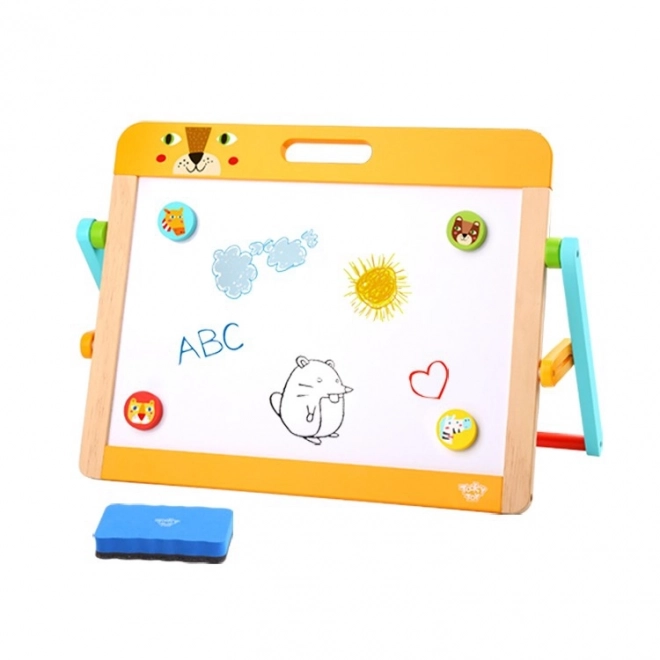 Tooky Toy Magnetisch en Krijt Kinderbord 2-in-1