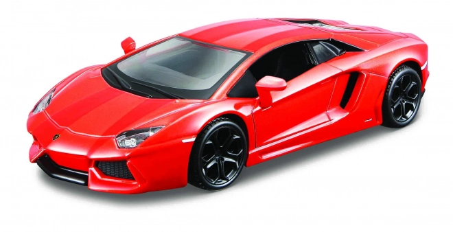 Lamborghini Aventador Coupe oranje model 1:32