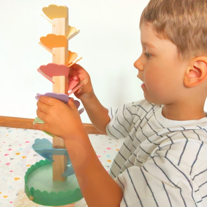 Houten spiraaltoren Tooky Toy voor kinderen