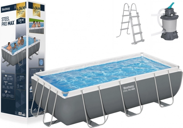 Zwembad met standaard 404 x 201 x 100 cm Bestway