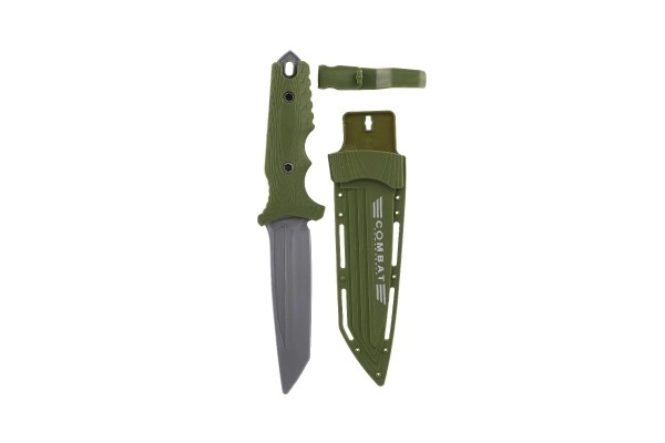 Militair mes met plastic hoes 25cm op kaart