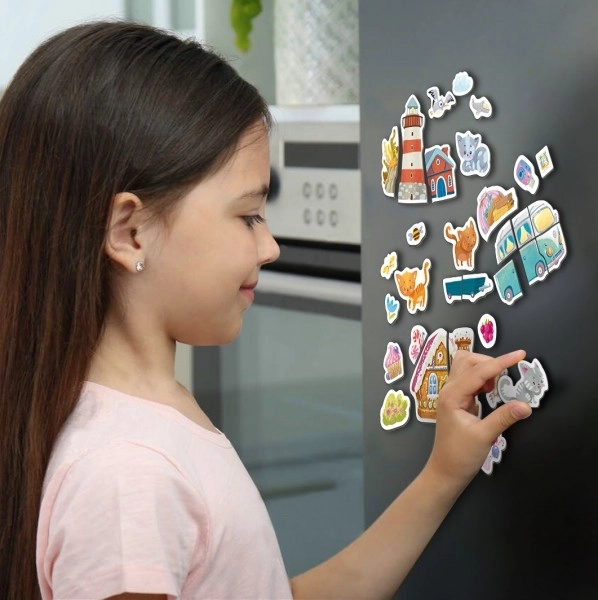 Magnetisch spel Kat en reizen