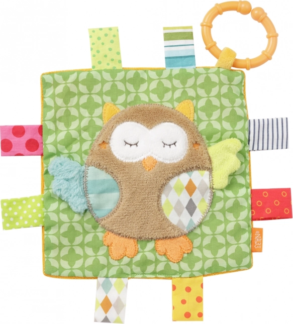 Knuffeldoekje met uilenmotief Forest