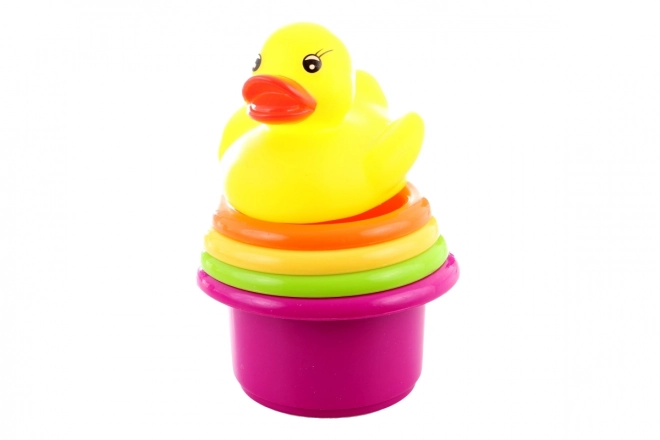 Gekleurde bekertjes met badeendje