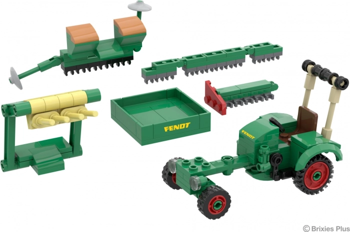 Brixies Plus - Historische tractor Fendt GT met accessoires 1:32