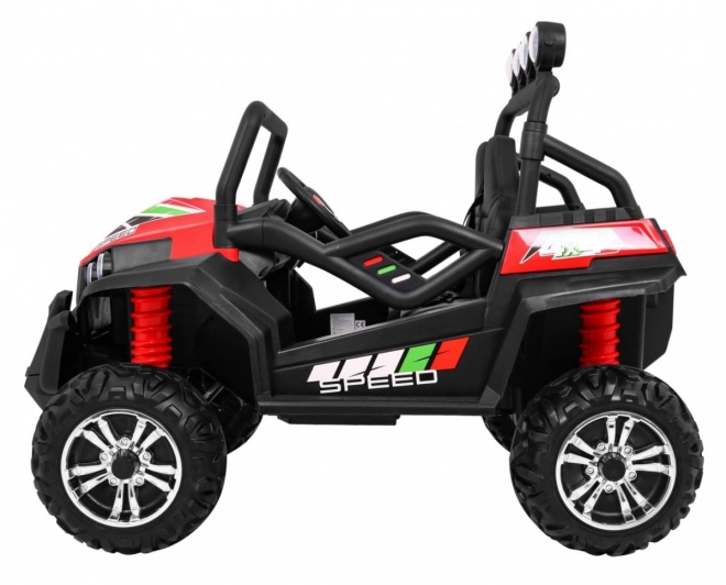 Elektrische kinderauto 4x4 met bekleding, MP3 en lichteffecten