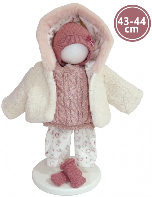 Realistische pop baby met geluiden en zacht lichaam 44 cm