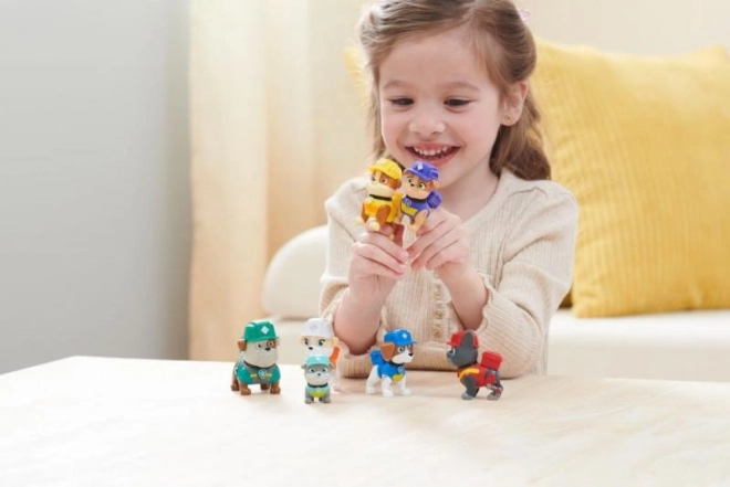 Speelfiguren PAW Patrol – Rubble en zijn team, cadeauset 7 stuks