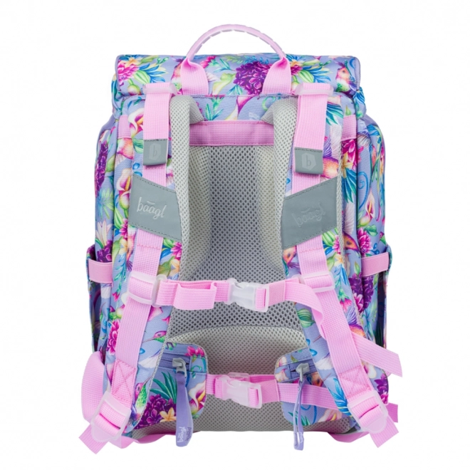 BAAGL SET 3 Airy Kolibrie: boekentas, etui, zak