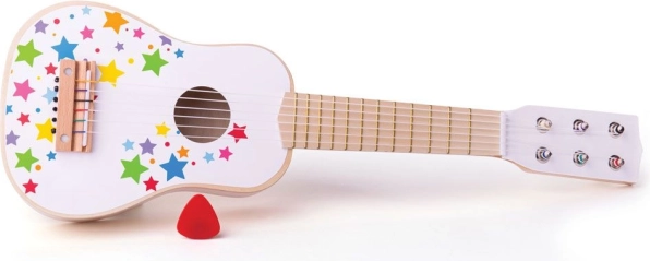 Houten kindergitaar met sterretjes BIGJIGS TOYS
