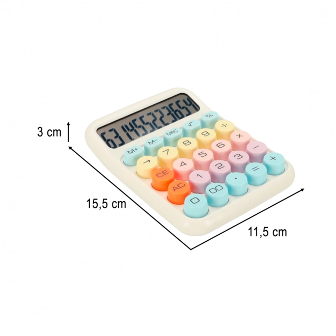Ronde knoppen kantoorcalculator