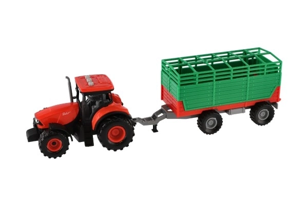 Tractor Zetor met aanhanger met lichteffecten en geluidseffecten - 36 cm