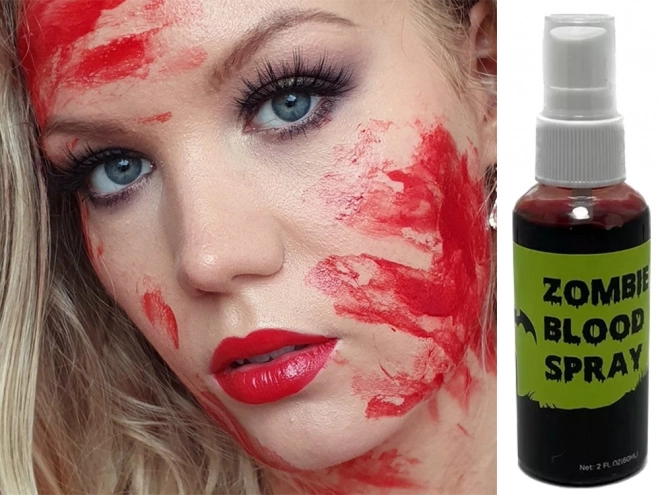 Halloweenspuitbus met kunstbloed