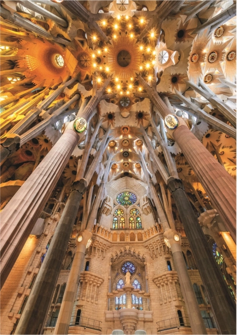 EDUCA Puzzel Sagrada Familia - interieur, Barcelona (Spanje) 1000 stukjes
