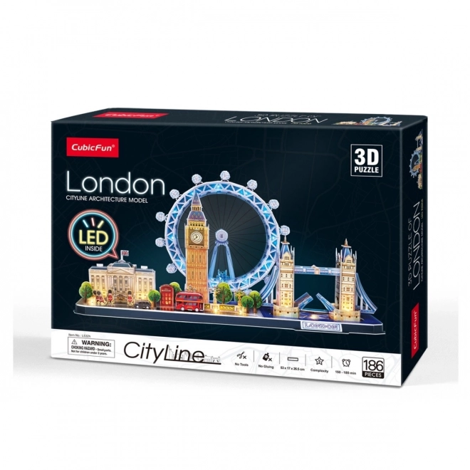 3D puzzel City line - Londen met LED