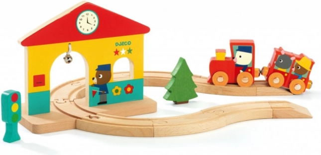 Houten spoorweg Djeco