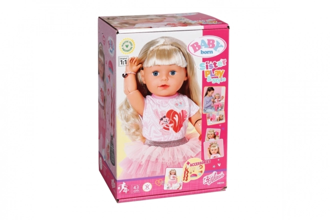 Oudere zusje BABY born Play & Style 43 cm