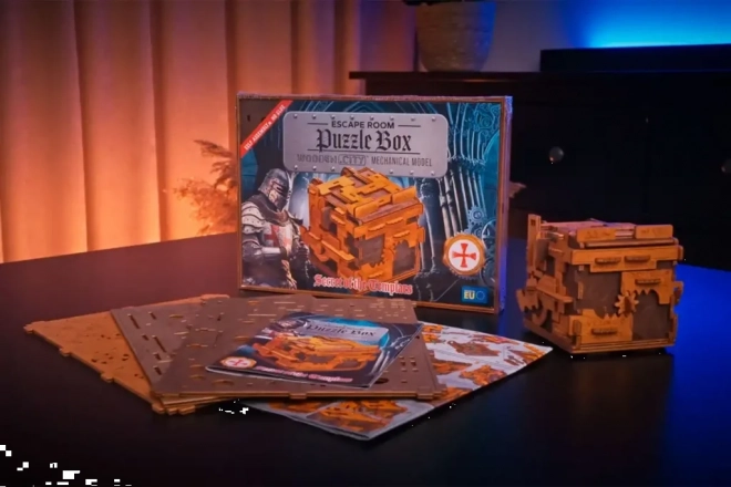 Houten puzzeldoos escape room 149 stukjes