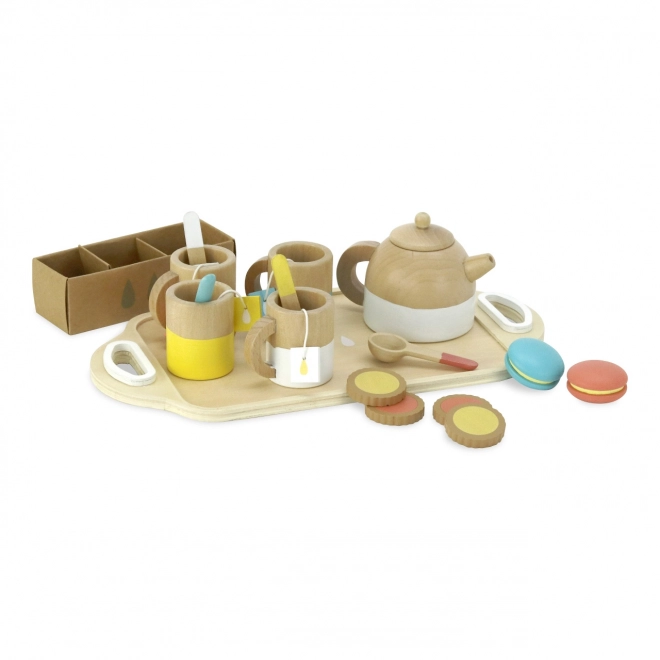 Grote houten theeset Vilac