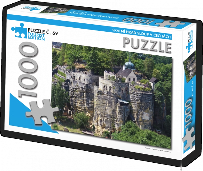 Toeristische Puzzel Rotskasteel Sloup in Tsjechië 1000 stukjes