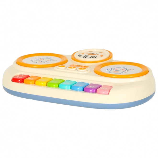 Interactieve kinderkeyboard educatief beige