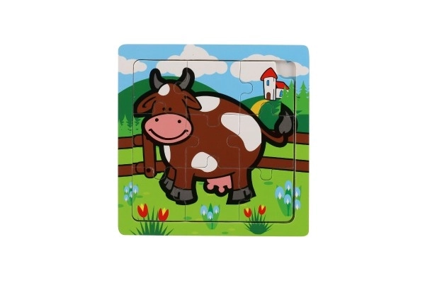 Mini puzzel Mijn eerste dieren - 9 stukjes