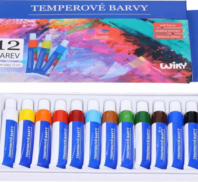 Tempera verven metalen set 12×12 ml