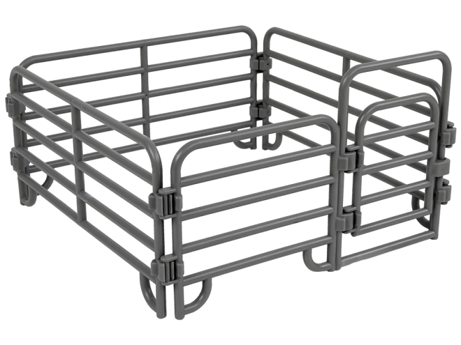 Modulaire grijze omheining
