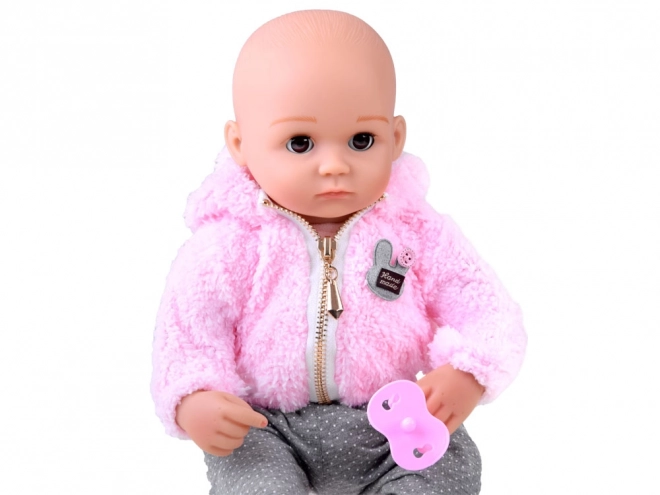 Zachte rubberen pop baby 43 cm
