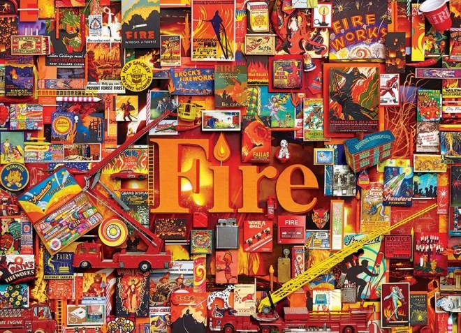 Puzzel COBBLE HILL Vuur 1000 stukken