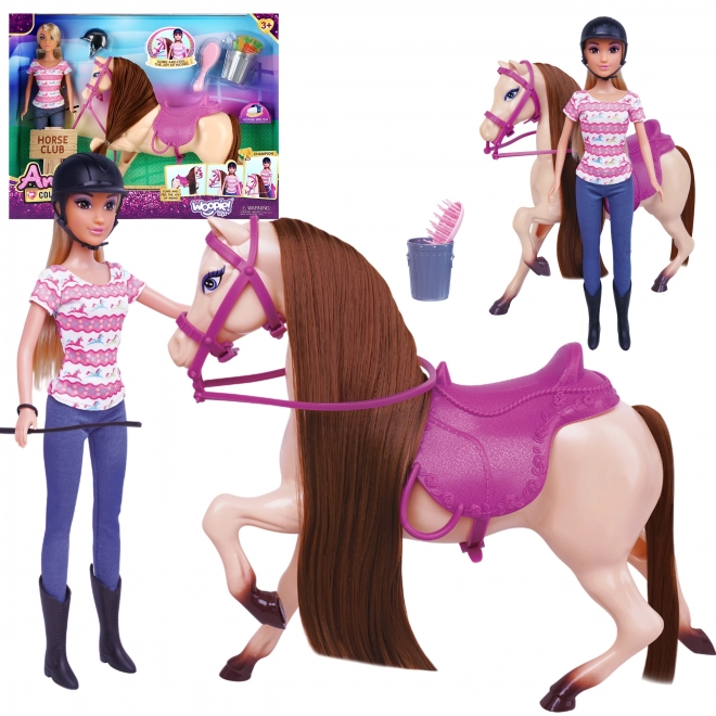 Woopie Royal set schattige pop met paard en accessoires