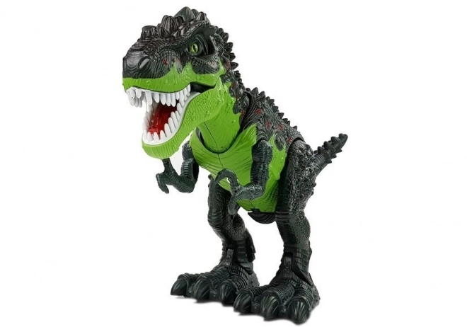 Batterij Dinosauruseieren Leggen Brandend Vuur Stoom Groen
