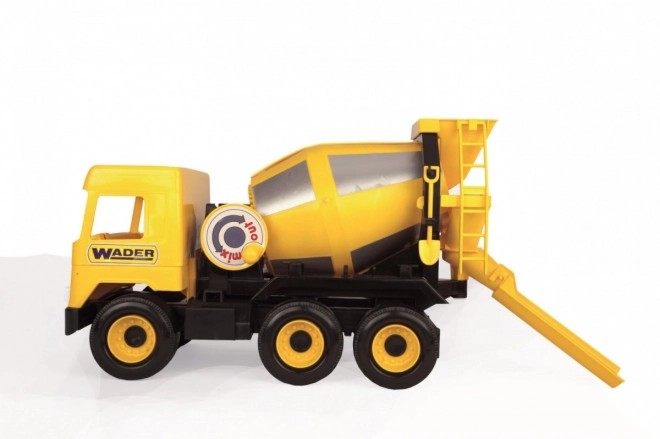 Gele betonmixer 38 cm Middle Truck in een doos