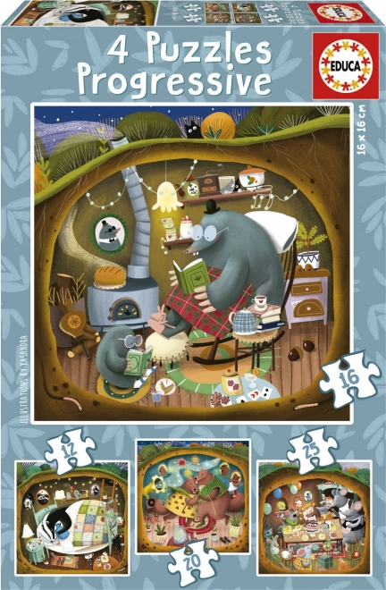 Puzzel Bosverhalen 4v1