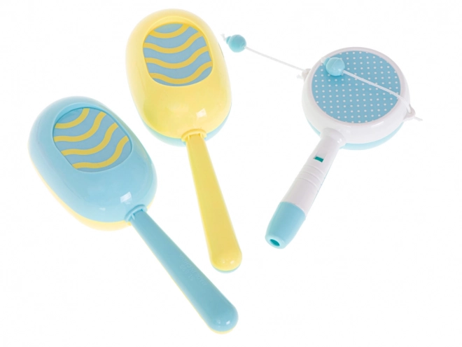 Set van pastel muziekinstrumenten