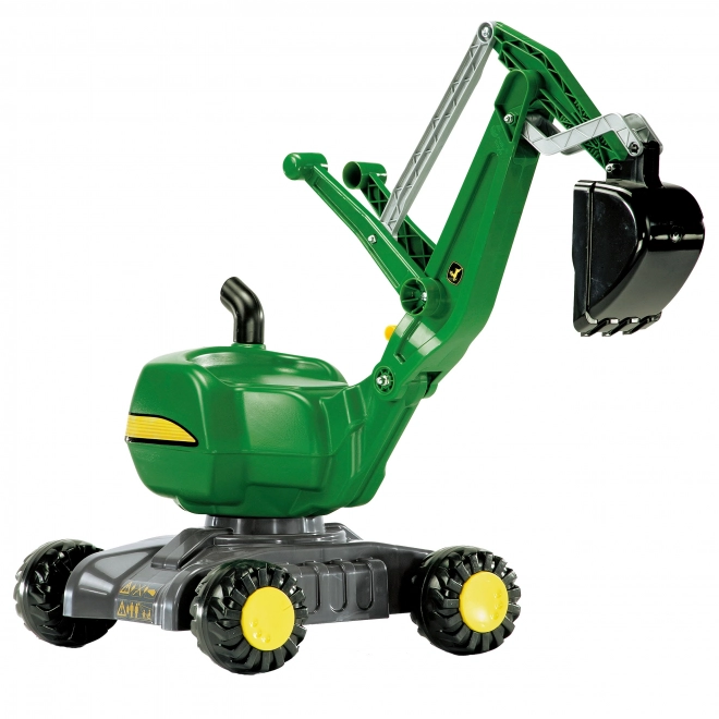 Kindergraafmachine op wielen John Deere