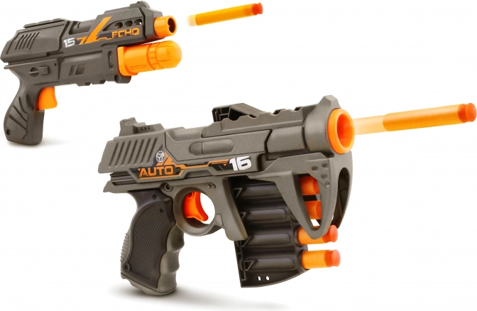 Schuimdartpistolen Blackfire Auto Scout en Echo‑1, 21 cm, set van 2