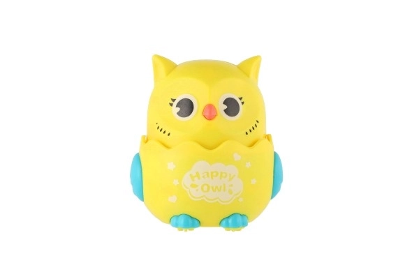Sovy Happy Owl plastic 7x8 cm rijdend