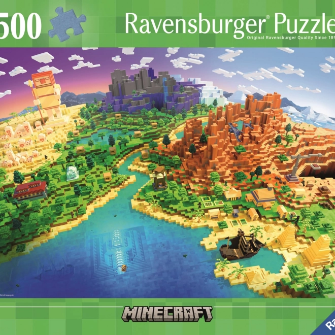 Puzzel Minecraft 500 stukjes van Ravensburger
