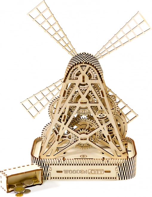 WOODEN CITY 3D puzzel Molen 222 delen